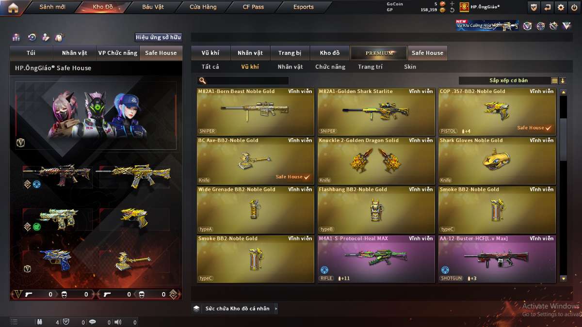 shop acc cf uy tin gia re